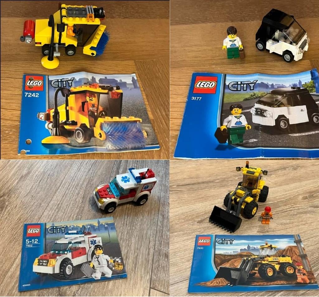 vijf Complete Lego City set 3177, 3178, 7242, 7630 en 7902, Kinderen en Baby's, Speelgoed | Duplo en Lego, Ophalen of Verzenden