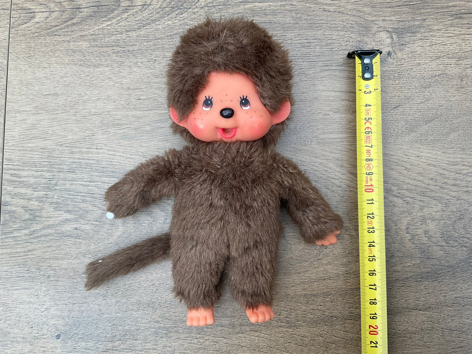 Zgan, niet kapot, vintage Monchhichi aapje knuffel of pop, Ophalen, Zo goed als nieuw, Pop
