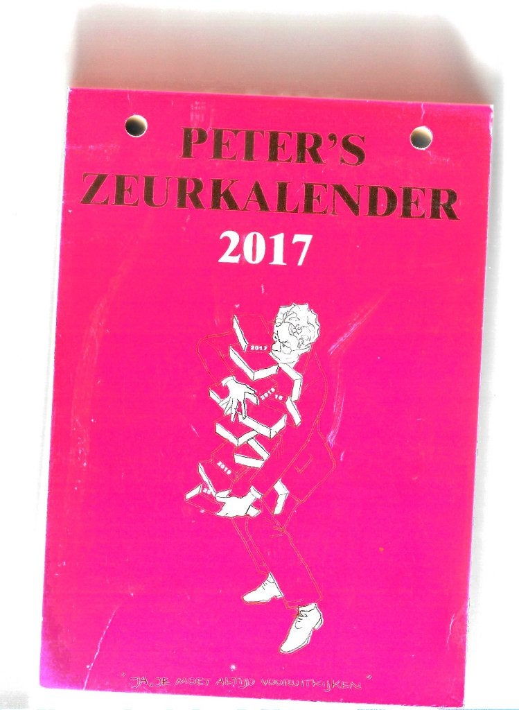 scheur kalender Peter van straten, Ophalen, Maandkalender, Nieuw