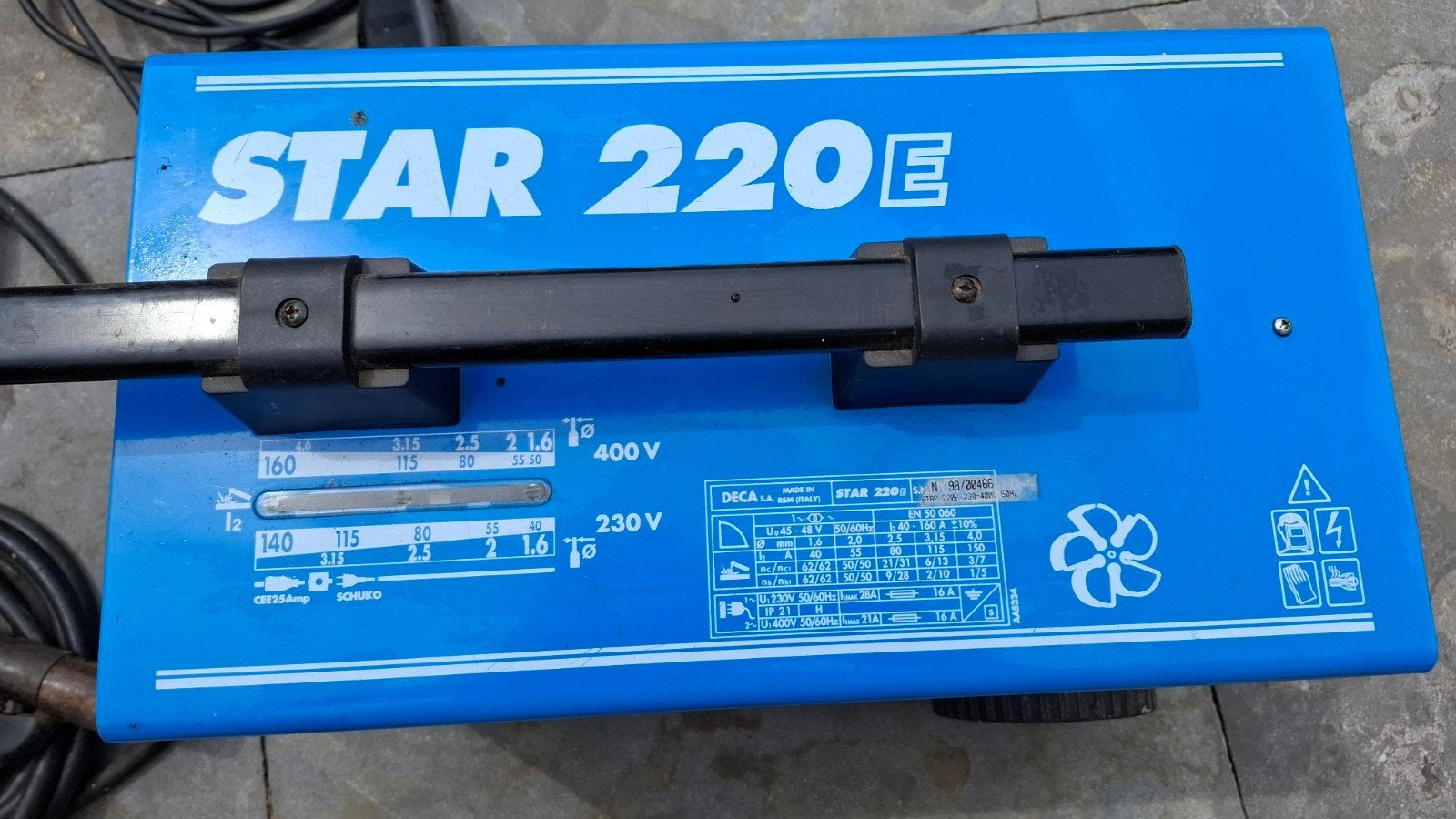 STAR 220E Lasapparaat - Krachtig en Compleet, Doe-het-zelf en Verbouw, Ophalen of Verzenden, Gebruikt, 150 tot 250 ampère, Elektroden