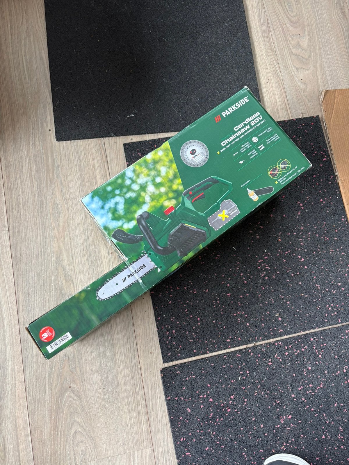 Parkside PKSA 20-Li C3 Accu Kettingzaag 20V Nieuw in Doos, Verzenden, Zo goed als nieuw, Accu
