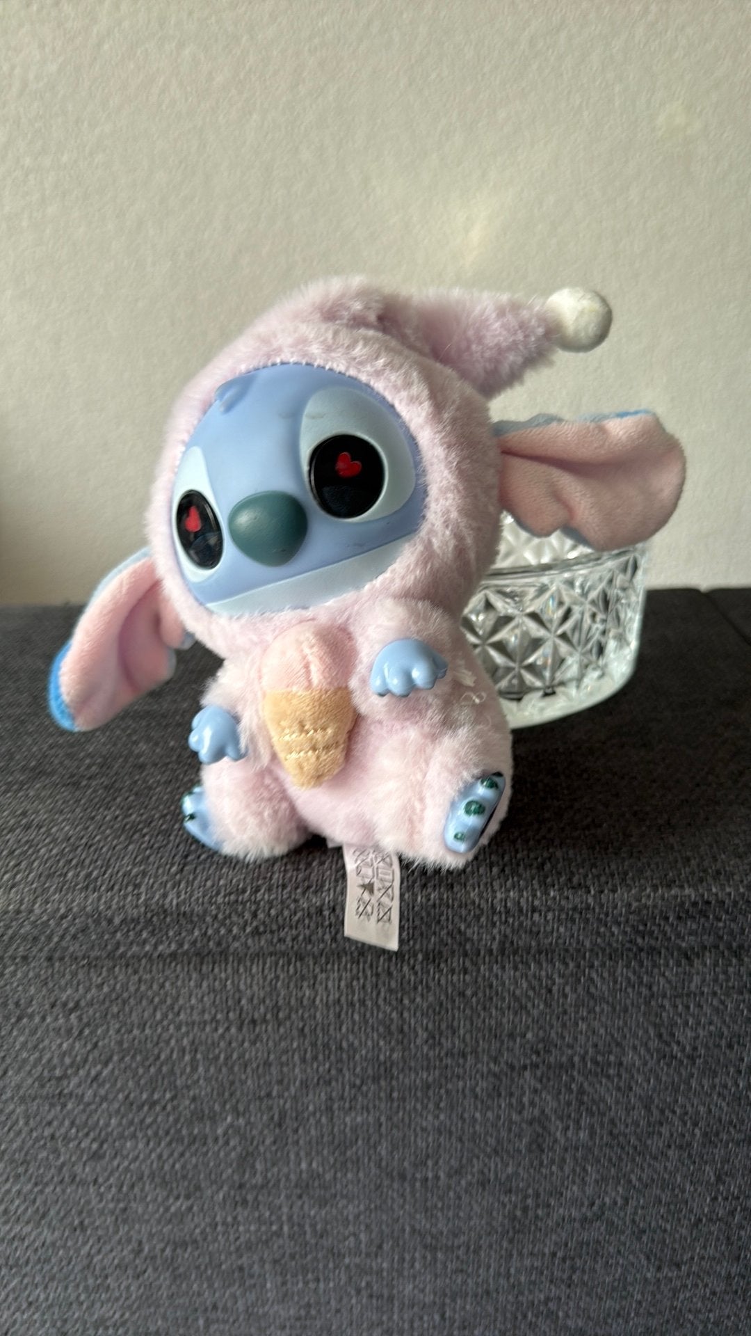 Disney Stitch knuffel in roze konijnenpakje, Disney, Overige typen, Ophalen of Verzenden, Roze