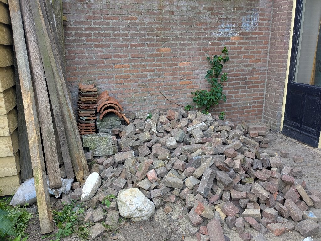 Gratis gebroken Waaltjes - voor de echte puzzelaar, Tuin en Terras, Ophalen, Overige materialen, Gebruikt, Klinkers