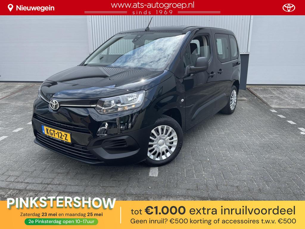 Toyota PROACE CITY Verso 1.2 Turbo Cool Comfort 5 Persoons, Auto's, Toyota, Voorwielaandrijving, Stof, Zwart, Bedrijf