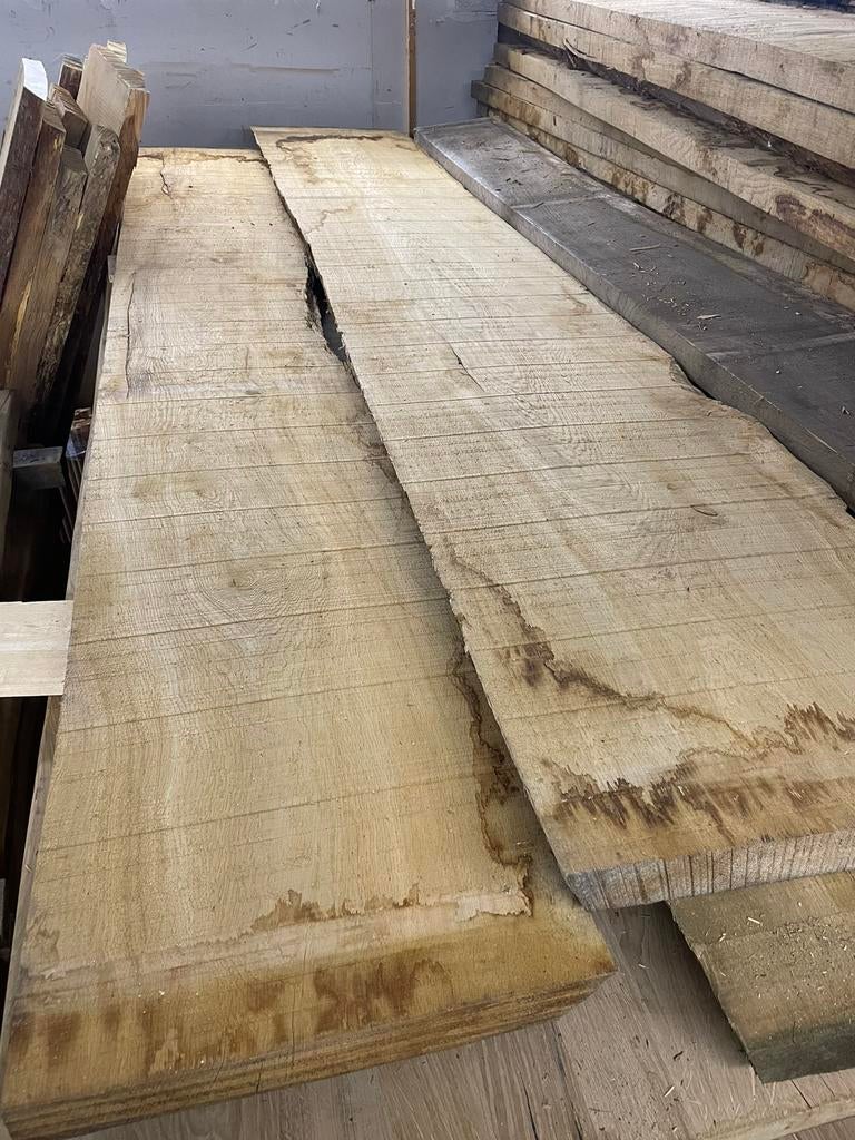 Partij eiken houten schaaldelen planken 5cm dik, Ophalen, Eiken, Nieuw, Balk