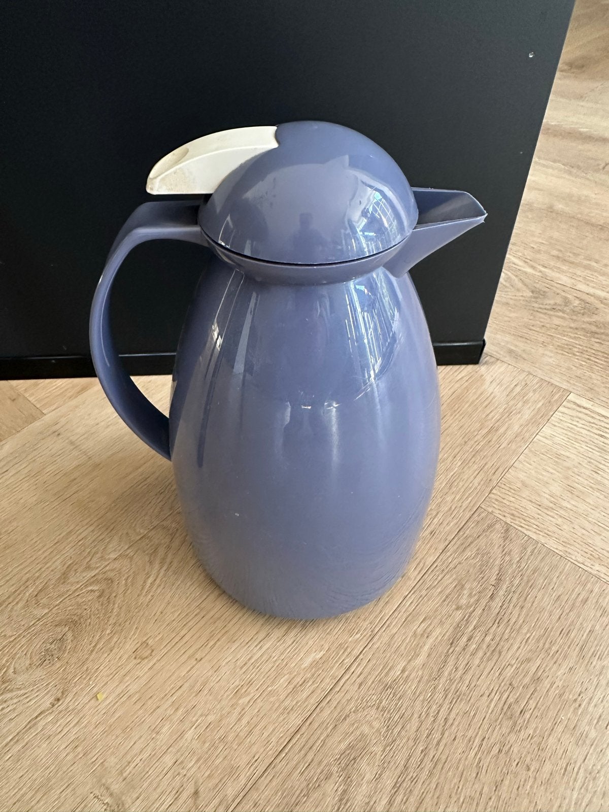 Thermoskan 1 liter - Paars/Blauw, Theepot/fluitketel, Gebruikt, Paars, Kunststof