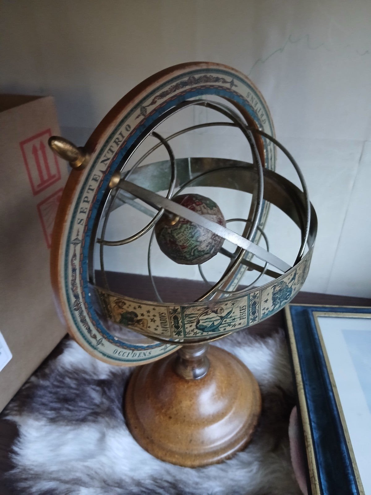 oud armilarium planetarium zonnestelsel, Ophalen of Verzenden