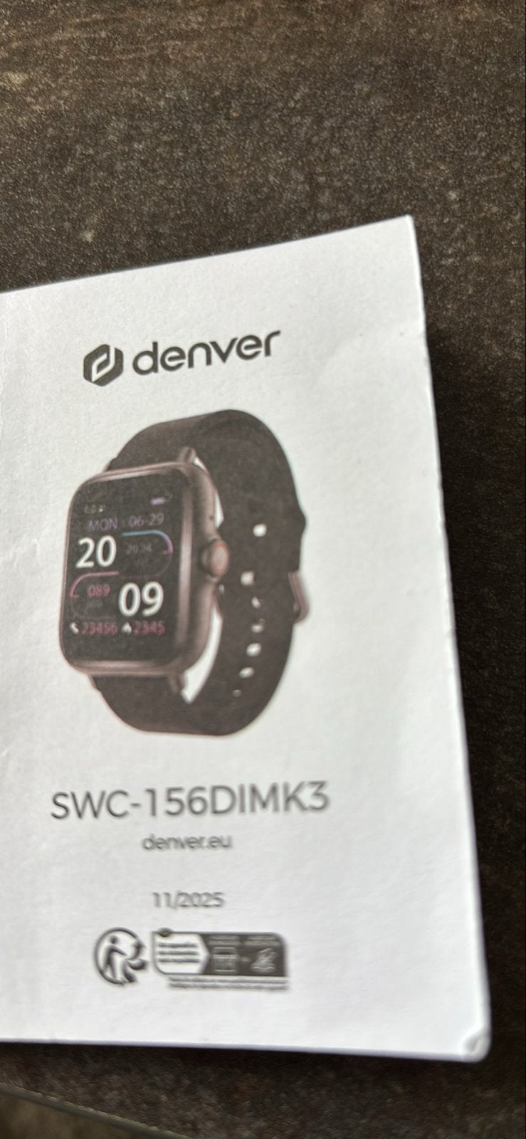 Denver SWC-156DIMK3 Smartwatch - Zwart (2 stuks), Ophalen, Hartslag, Zwart, Zo goed als nieuw