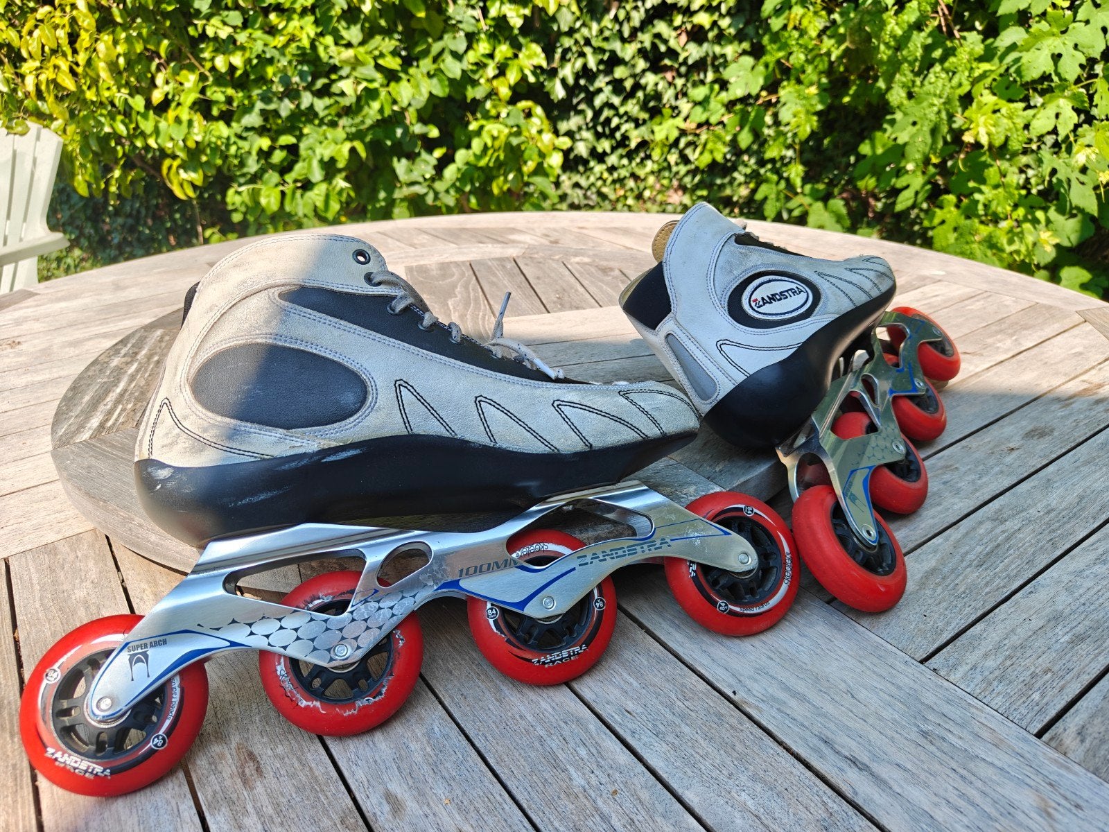 Zandstra inline skates 4 wielen - Maat 44, Ophalen of Verzenden, Gebruikt, Inline skates 4 wielen, Overige merken