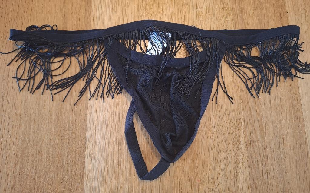 sexy herenstring maat L, Verzenden, Zwart, Overige typen