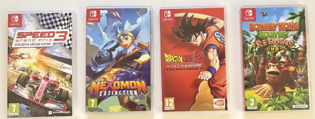 4 switch spellen met donkey kong country returns, Avontuur en Actie, Gebruikt, 1 speler, Ophalen of Verzenden