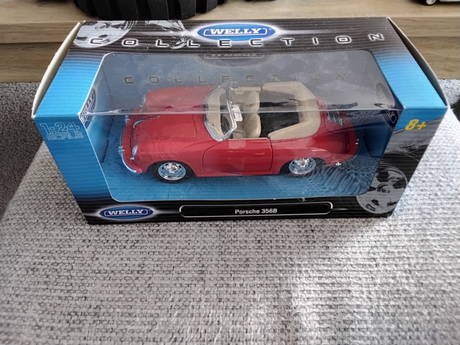 Welly porsche 356 b schaal 1:24, Ophalen of Verzenden, Welly