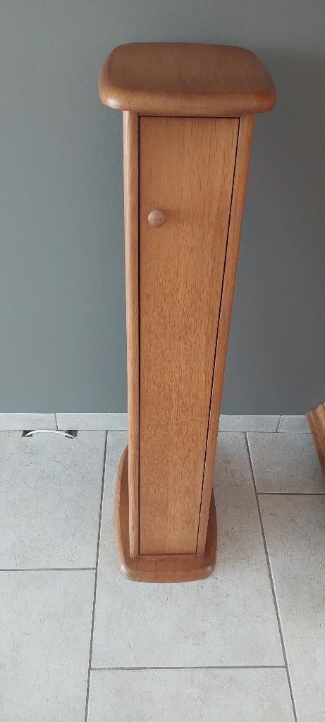 Leuke blank eiken patine cd zuil, Ophalen of Verzenden