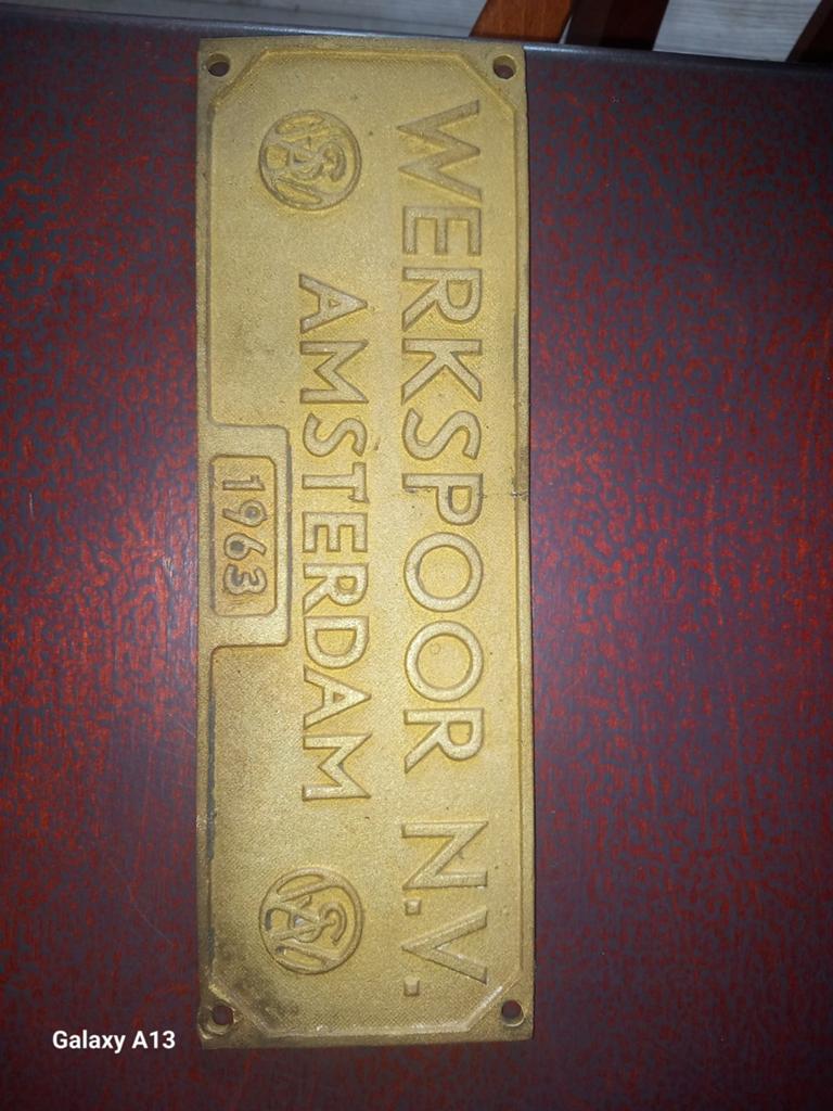 Vintage Werkspoor N.V. Amsterdam Plaquette 1963, Antiek en Kunst, Ophalen