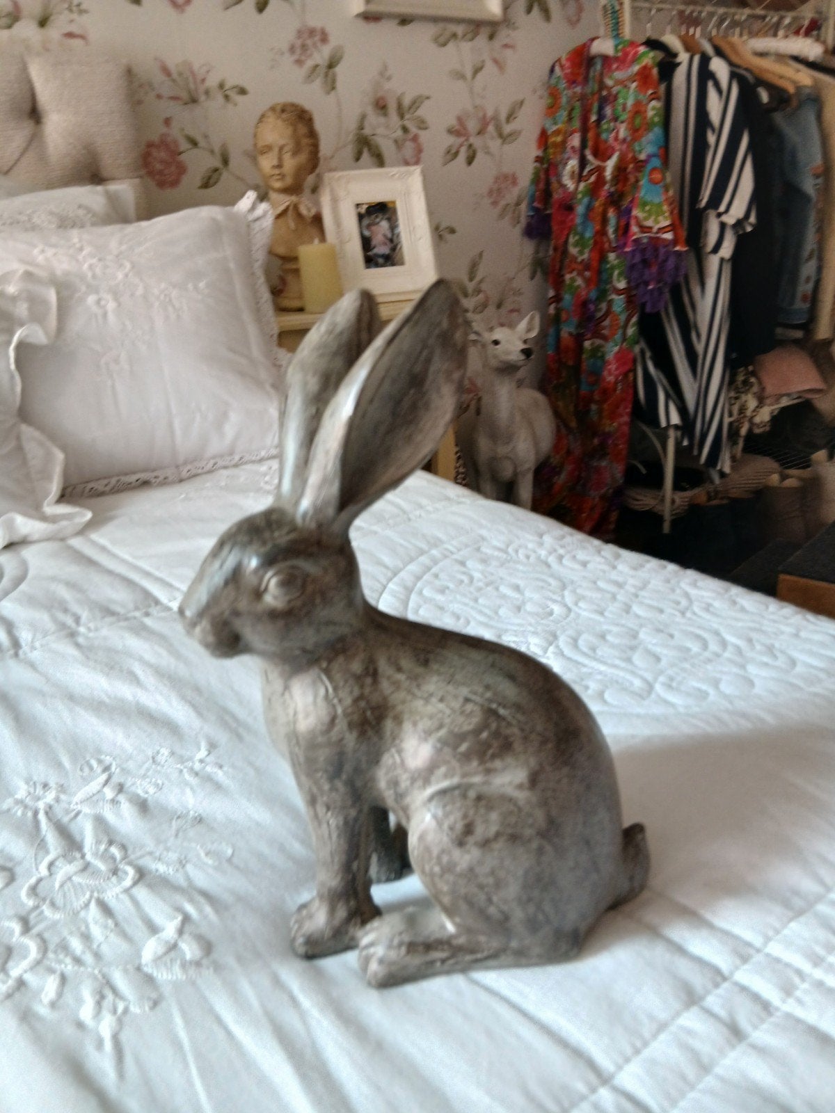 Decoratieve Haas - Kunststof met Houtlook, Kunststof, Ophalen of Verzenden, Bruin, Landelijk
