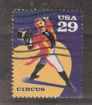 USA, het Circus, de Directeur, 1993., Ophalen of Verzenden, Gestempeld, Noord-Amerika