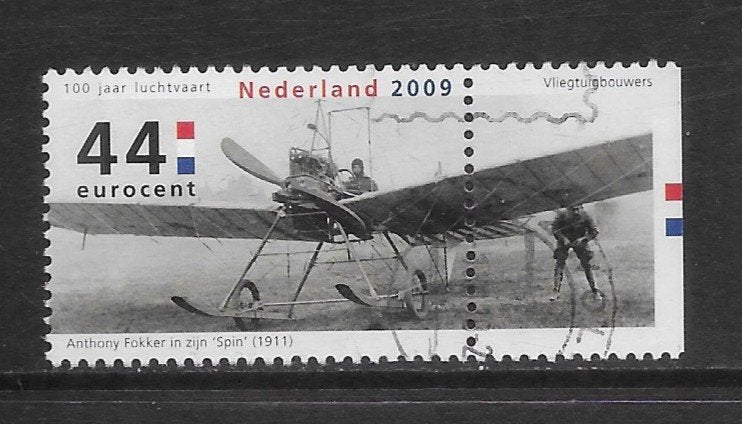 2009, Luchtvaart, Anthony Fokker in zijn Spin [2681] (K0611), Postzegels en Munten, Ophalen of Verzenden