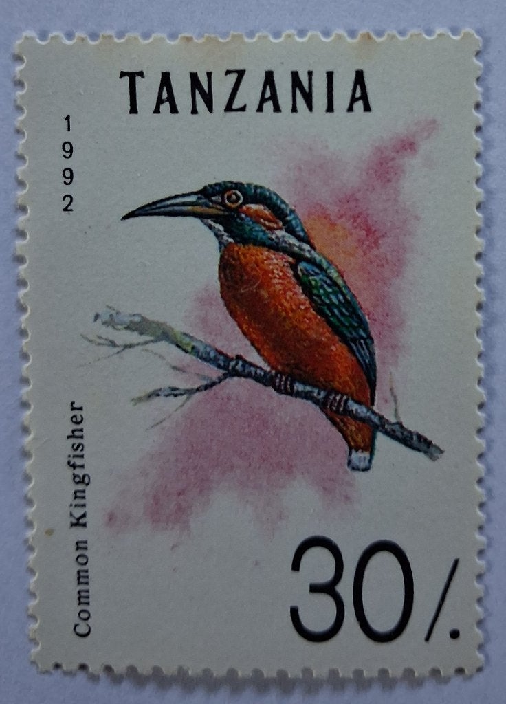 IJsvogel Common Kingfisher Tanzania, Ophalen of Verzenden, Tanzania, Postfris