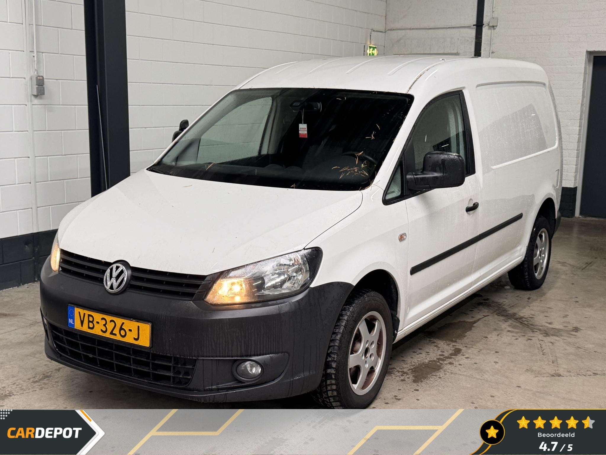 Volkswagen Caddy 1.6 TDI Maxi, Euro 5, Stof, Gebruikt, Zwart
