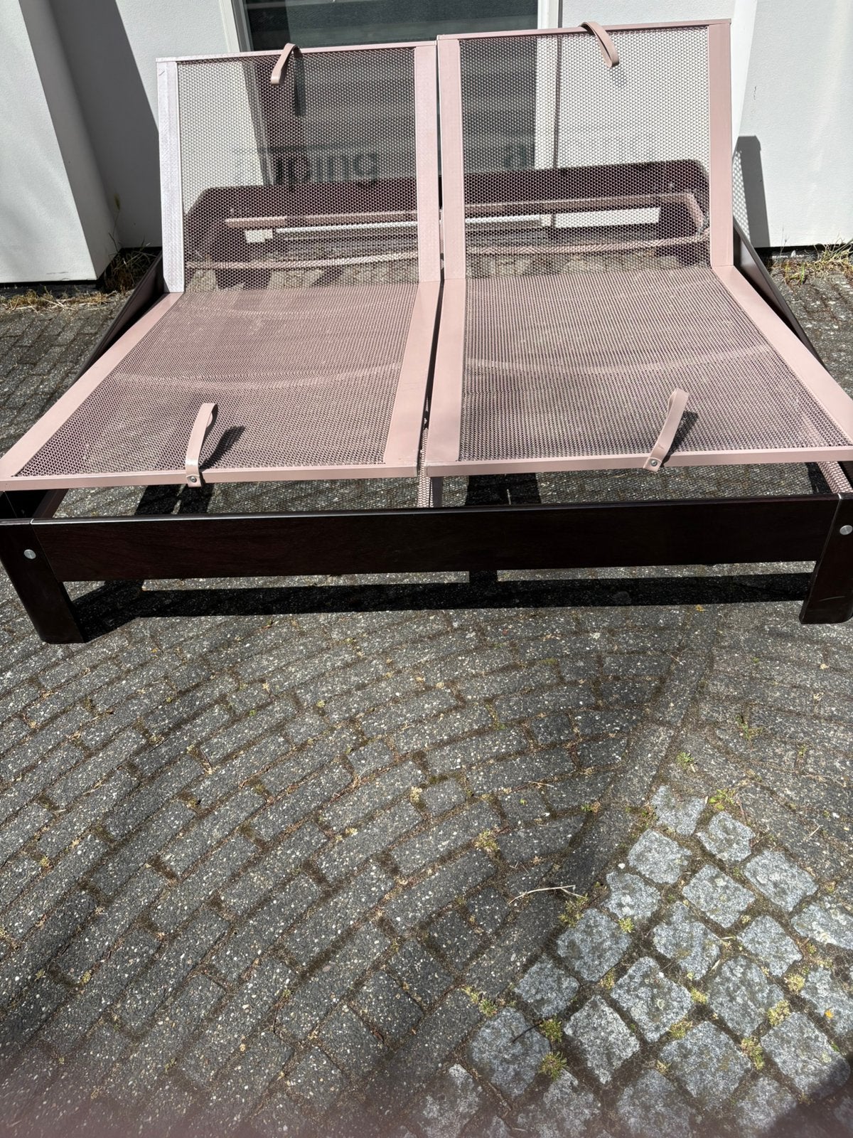 Te koop Auping Auronde 180x200 34.5 cm hoog, Huis en Inrichting, Bruin, Tweepersoons, Ophalen of Verzenden, 180 cm