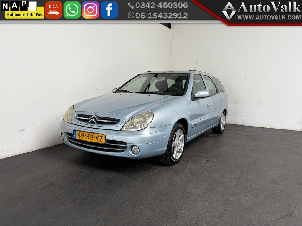Citroën Xsara Break 1.6i-16V Différence2 (bj 2005), Auto's, Citroën, Voorwielaandrijving, 1141 kg, 4 cilinders, Blauw