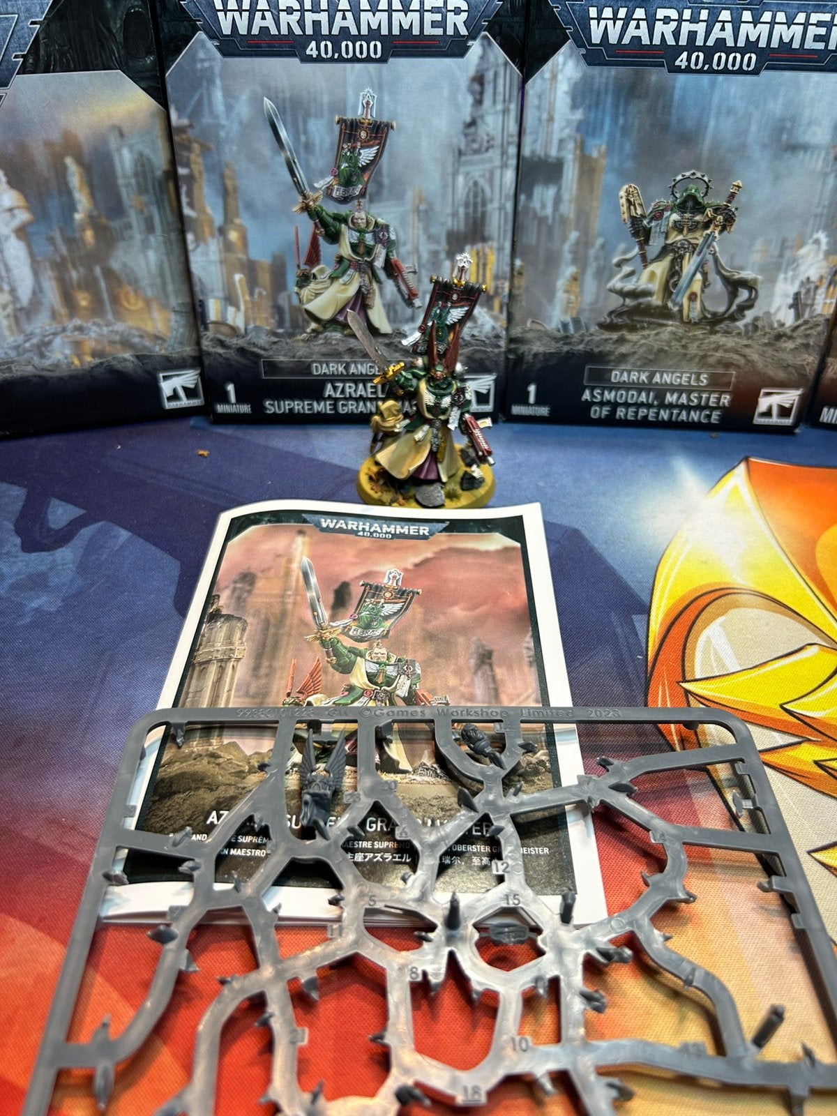 Warhammer 40k Dark Angels Azrael Supreme grand master, Ophalen of Verzenden, Gebruikt, Warhammer 40000, Figuurtje(s)