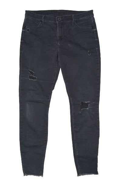 RTA jeans USA spijkerbroek, distressed, grijs/zwart, Mt. M, Kleding | Dames, Verzenden, Zwart, Zo goed als nieuw, W30 - W32 (confectie 38/40)