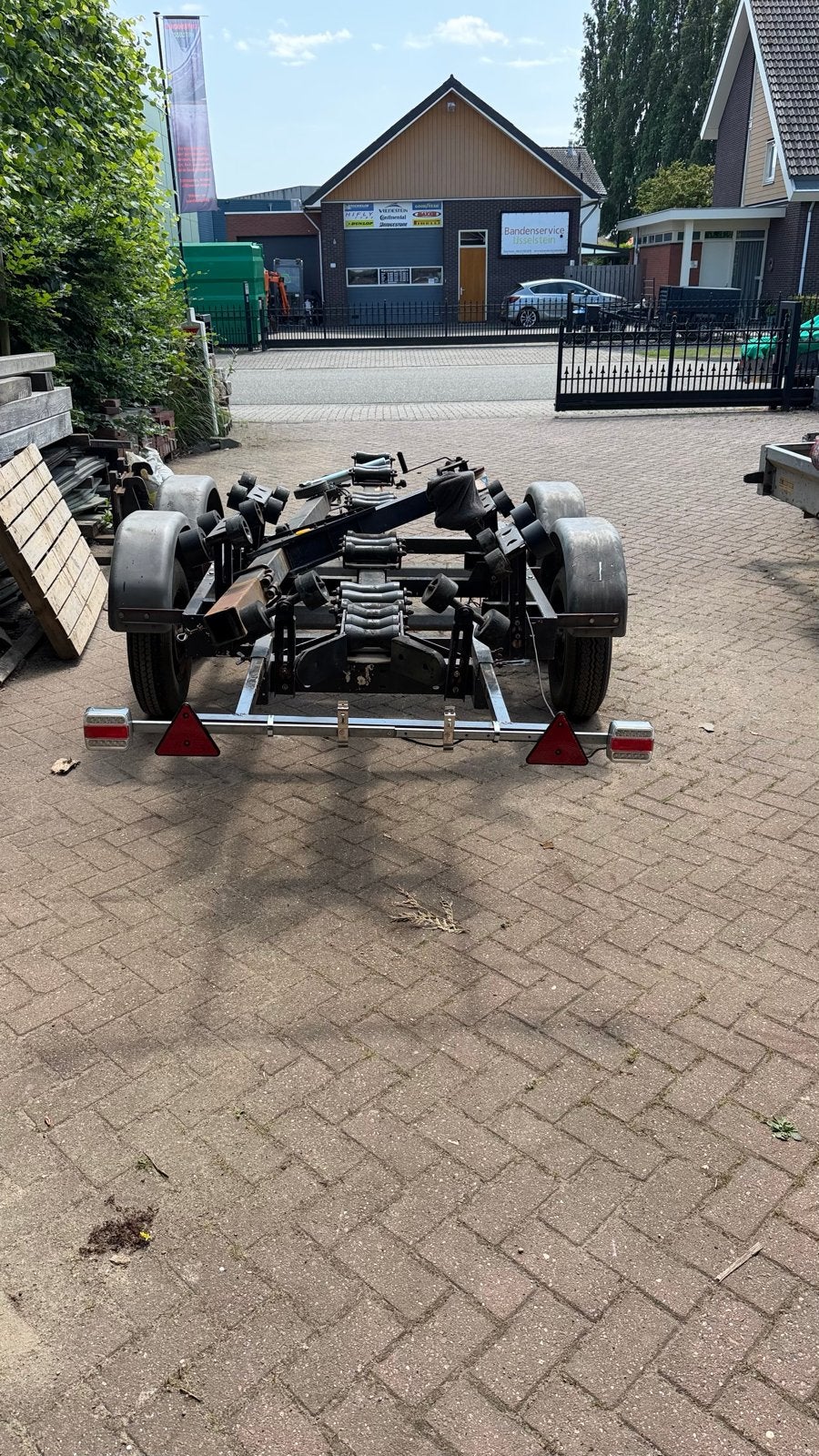 Riba kanteltrailer met zware assen 1500kg (geen kenteken), Ophalen of Verzenden, Gebruikt