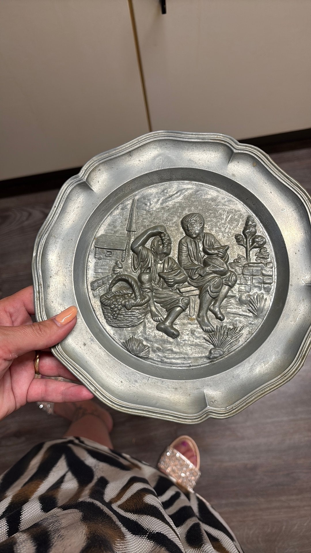 tinnen bordjes, Antiek en Kunst, Antiek | Tin, Ophalen