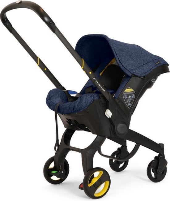 Doona look-alike buggy en autostoel (petrol kleur kap), Kinderen en Baby's, Kinderwagens en Combinaties, Verstelbare duwstang