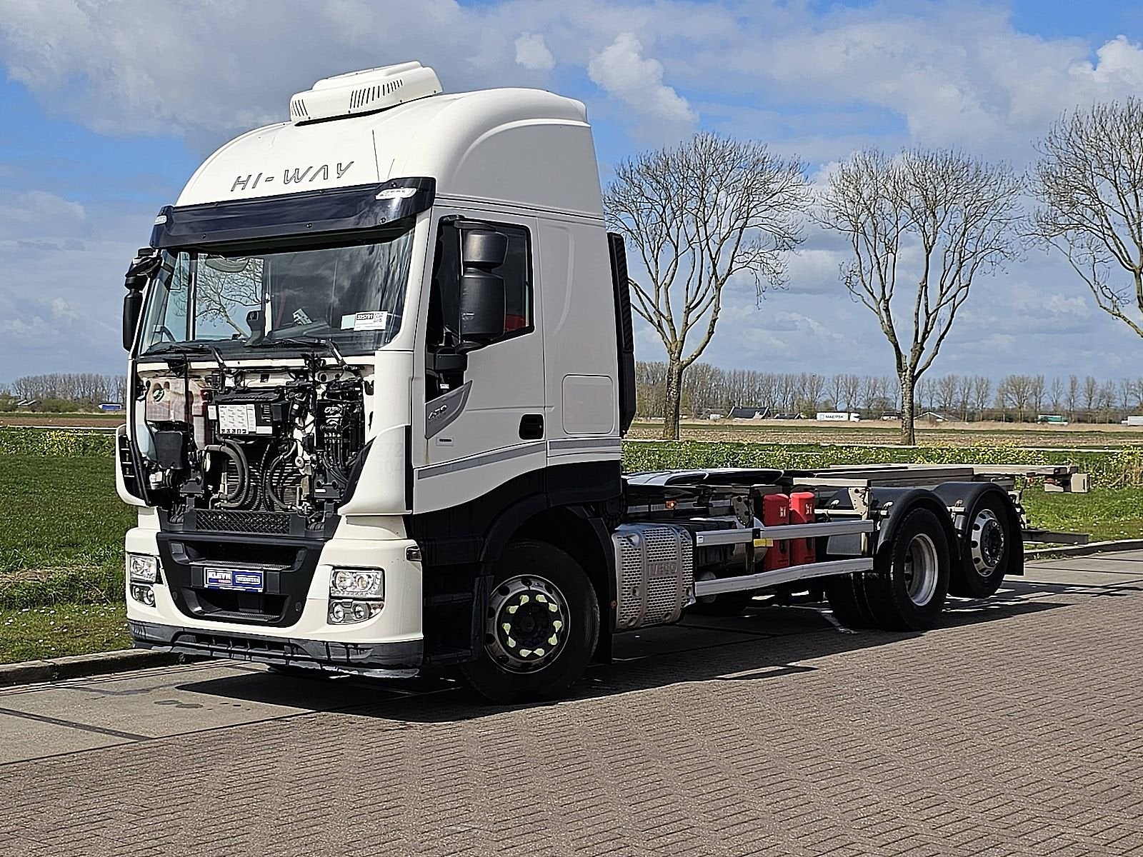 IVECO AS260S42 STRALIS 6x2 intarder alcoa's, Auto's, Vrachtwagens, Automaat, Euro 6, Iveco, Wit