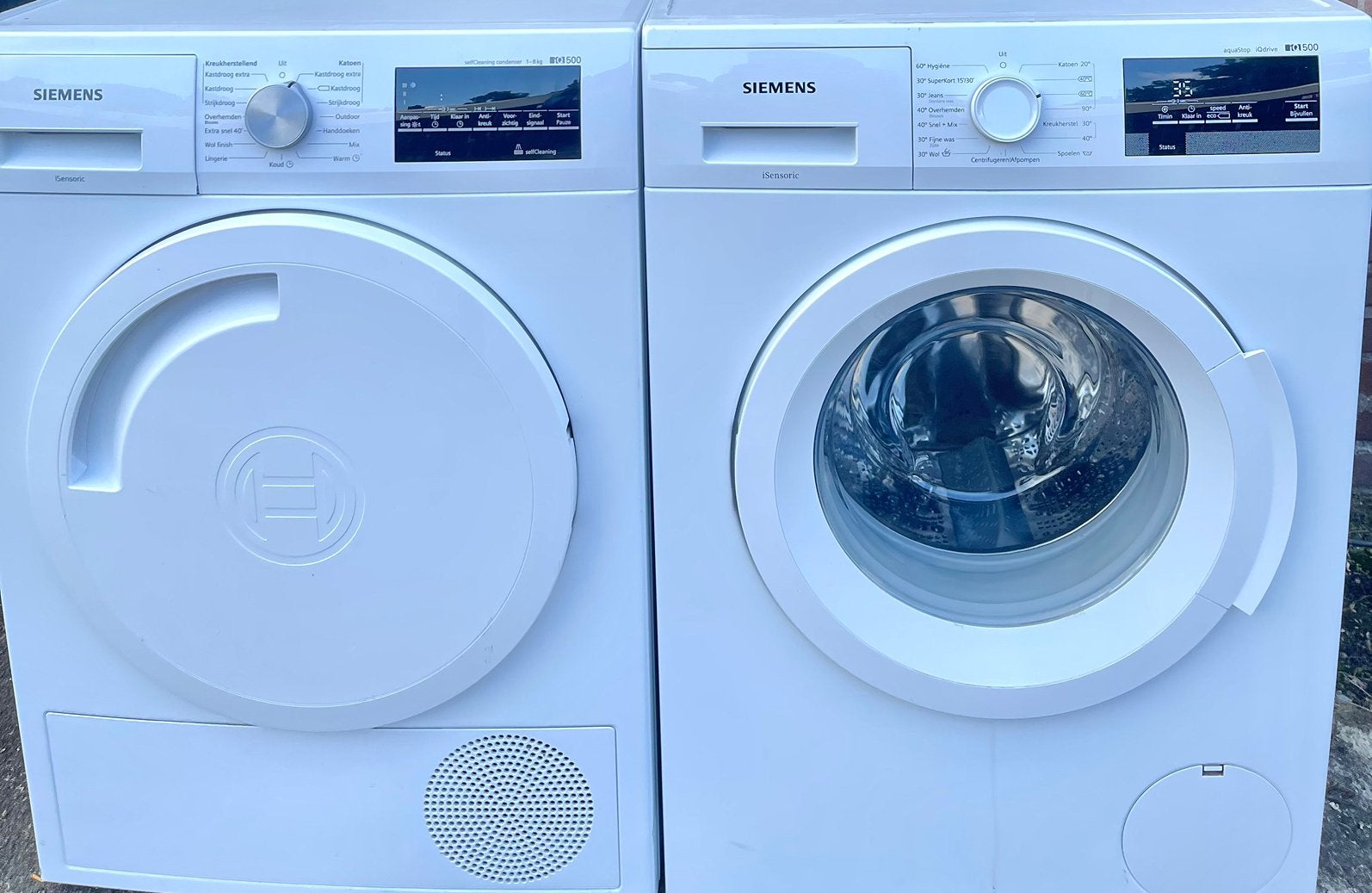 Mooie,SIEMENS Wasmachine IQ500 Warmtepompdroger IQ500 A+++!