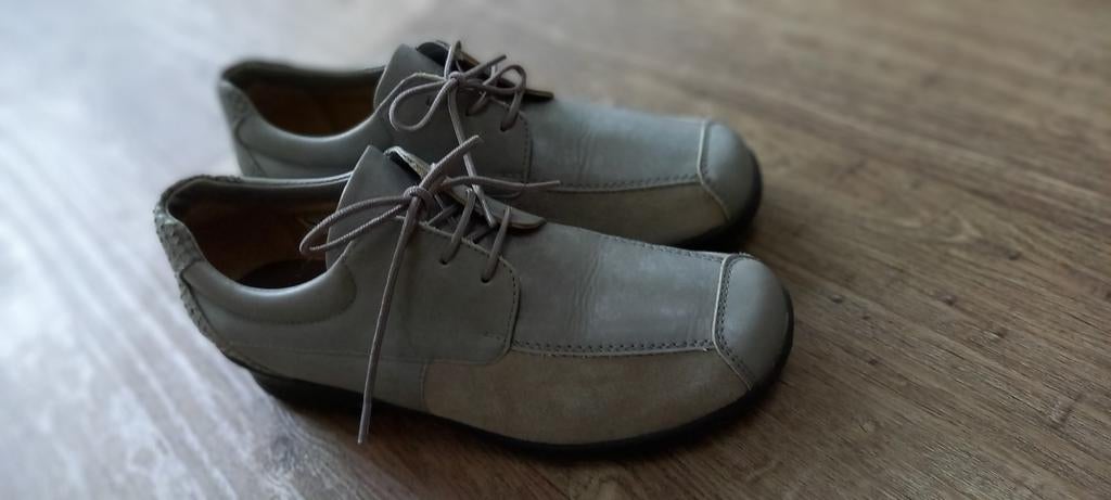 Ganter leren instappers 39 grijs, Kleding | Dames, Schoenen, Ophalen of Verzenden, Zo goed als nieuw, Grijs, Instappers