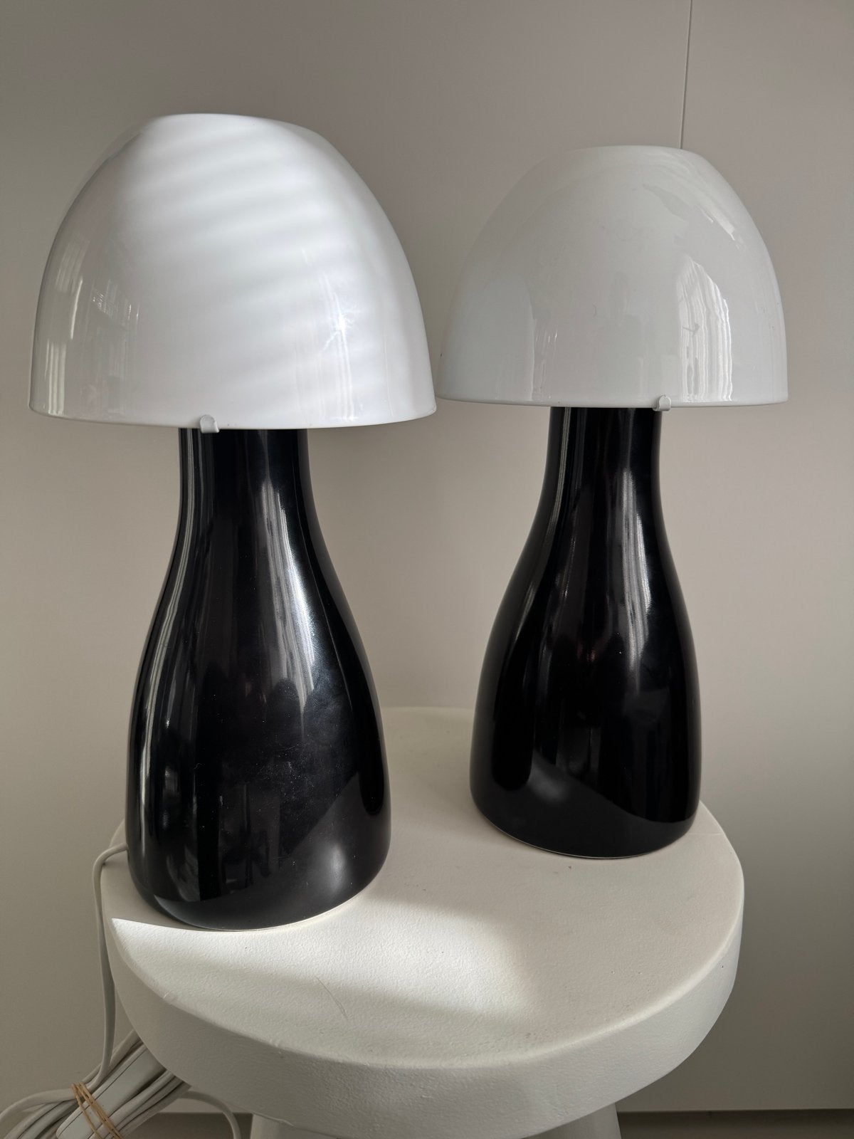 2x Vintage IKEA Leryd Paddenstoellampen (Richard Clark), Ophalen of Verzenden
