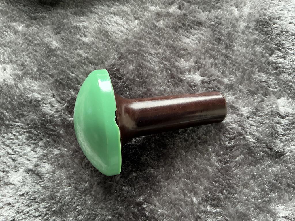 Vintage Groene en bruine paddestoelvormige stop, Ophalen of Verzenden