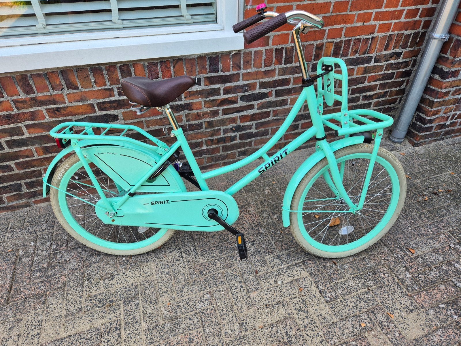 Spirit transportfiets 22 inch - Mintgroen, Ophalen, Terugtraprem, 22 inch, Gebruikt