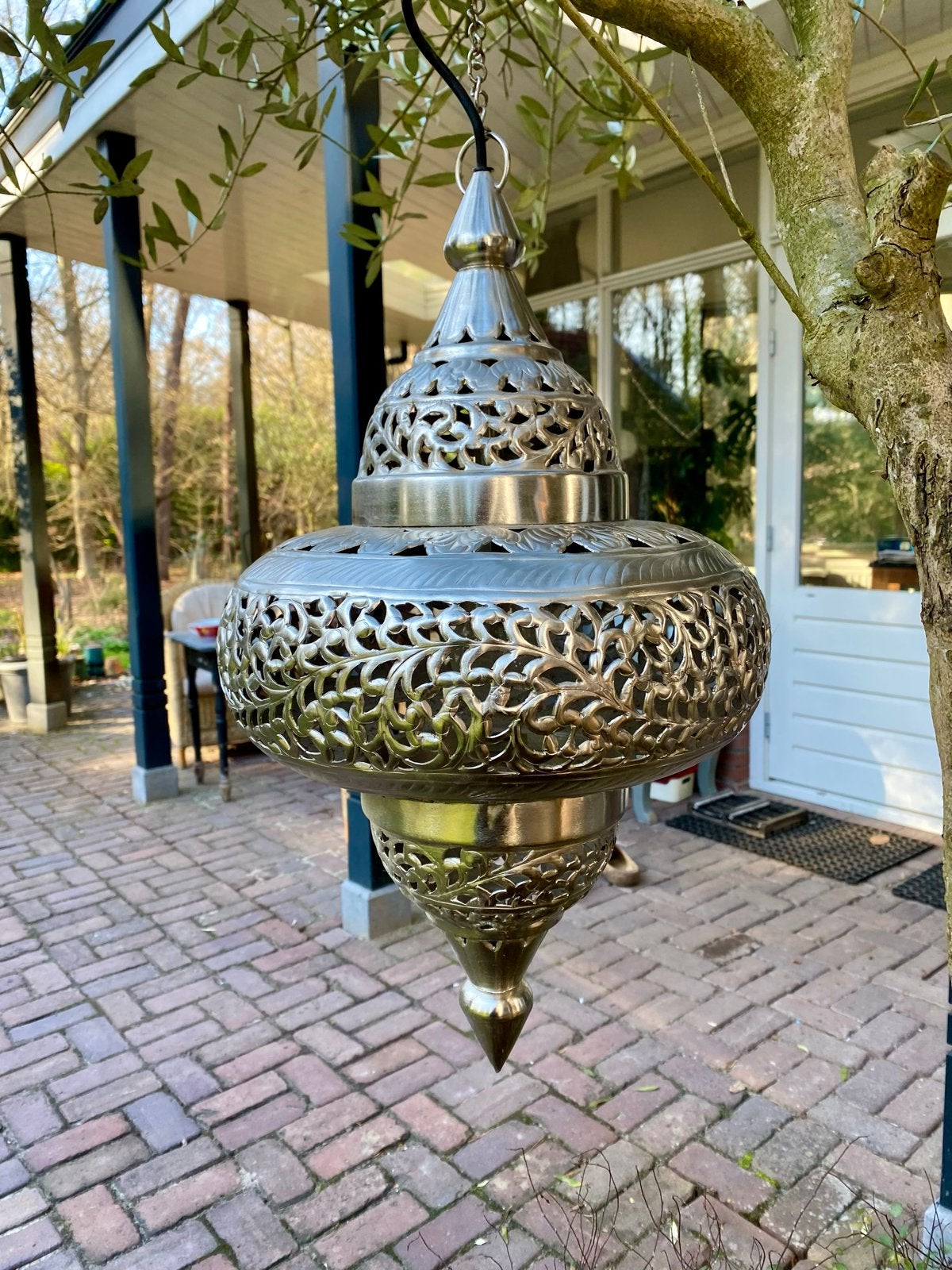 Oosterse Sfeervolle Hanglamp met Patroon, Ophalen, Minder dan 50 cm, Gebruikt, Minder dan 25 cm