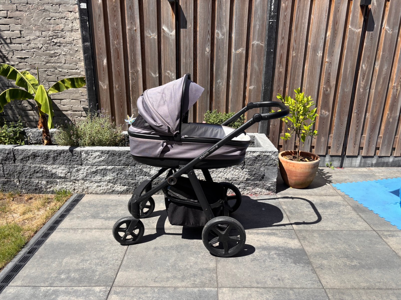 Espiro kinderwagen en cybex autostoel (samen of apart), Gebruikt, Verstelbare duwstang, Ophalen, Kinderwagen