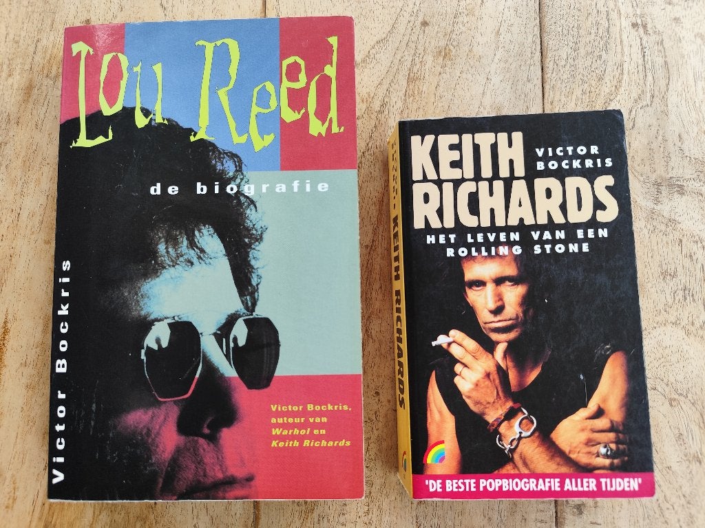 Lou Reed & Keith Richards biografieën - Victor Bockris, Gelezen, Victor Bockris, Artiest, Ophalen of Verzenden