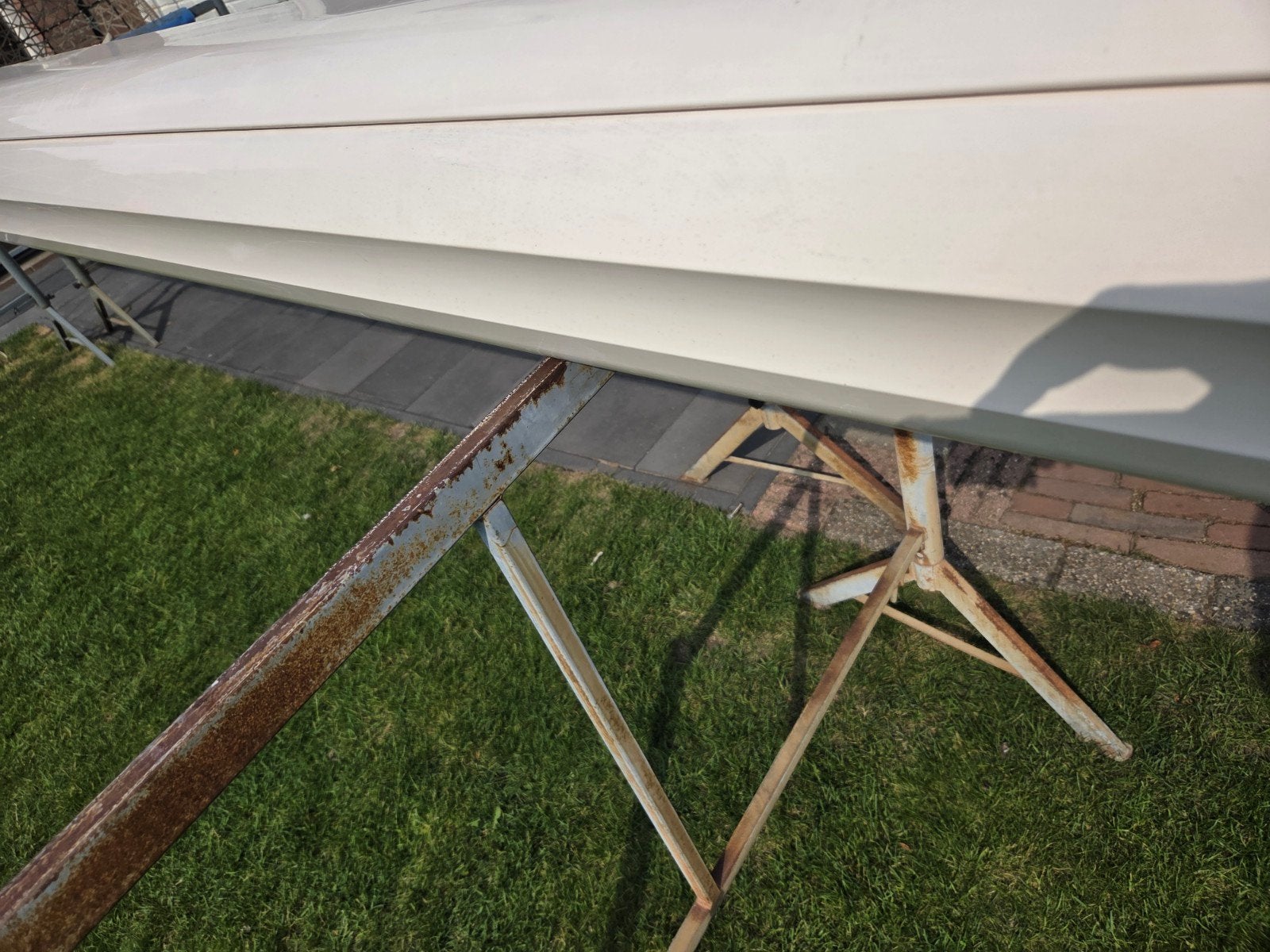 500 x 300 VERANO SOMFY elektrisch zonnescherm 5x3 als nieuw, 450 cm of meer, Elektrisch, Ophalen of Verzenden, Zo goed als nieuw
