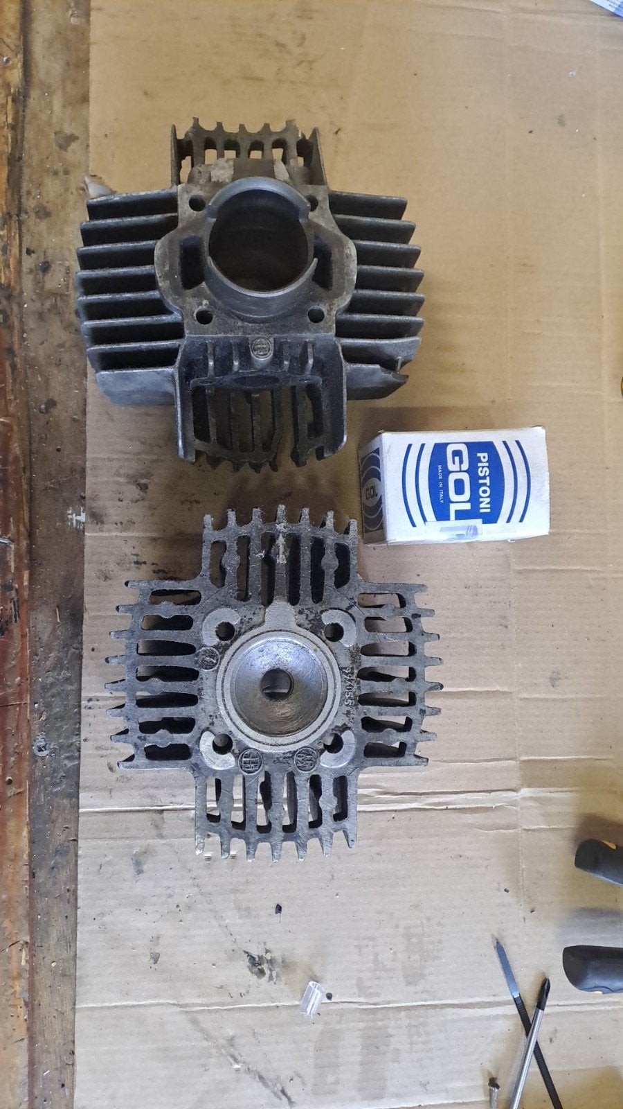 Cilinder + kop + zuiger 50cc Puch Maxi, Ophalen of Verzenden, Gebruikt, Cilinder
