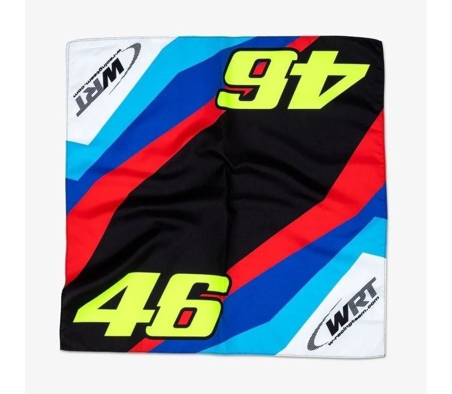 Valentino Rossi 46 WRT Bandana VAUBA498203 50x50 cm, Nieuw met kaartje, Overige typen, Ophalen of Verzenden, VR Racing Apparel