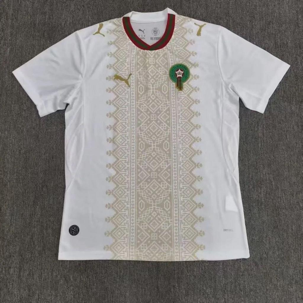 Marokko Thuis en Uit voetbal t-shirt 2026 WK, Ophalen of Verzenden, Nieuw, Overige maten, Wit