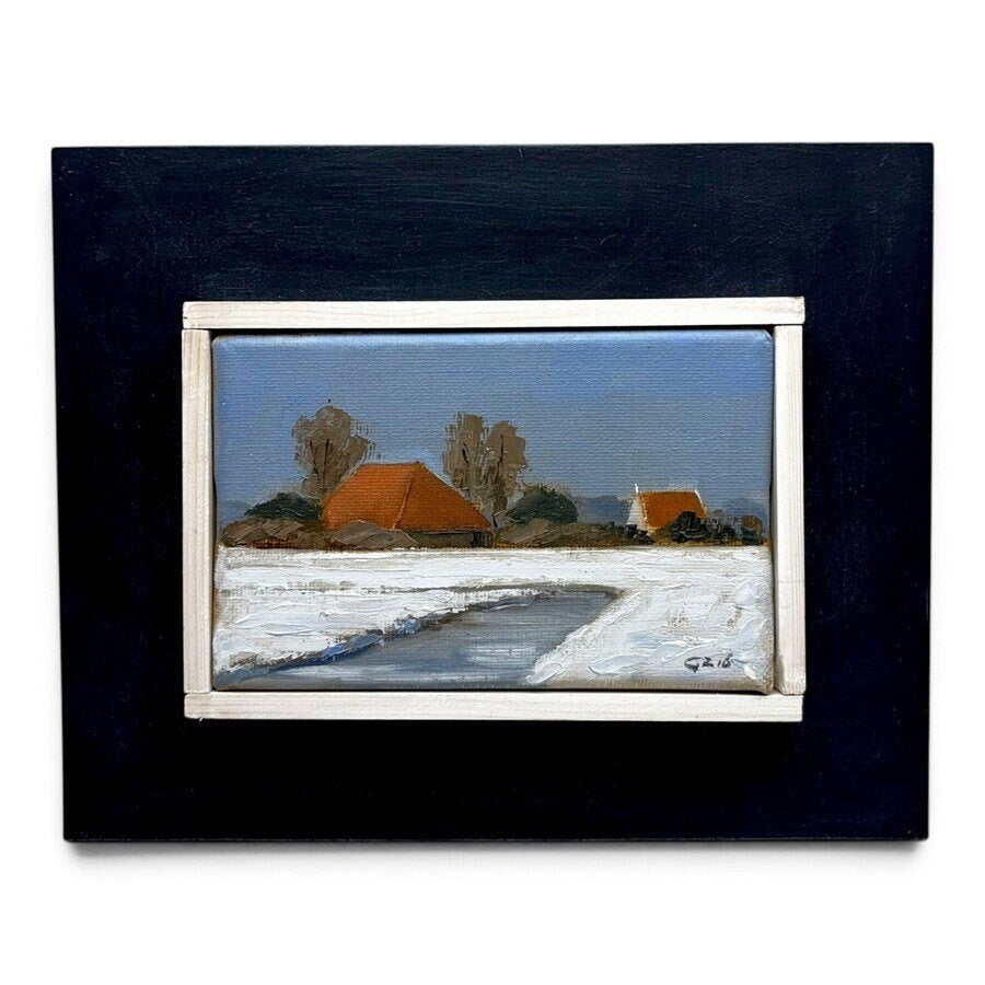 Gineke Zikken (1959), winters landschap
