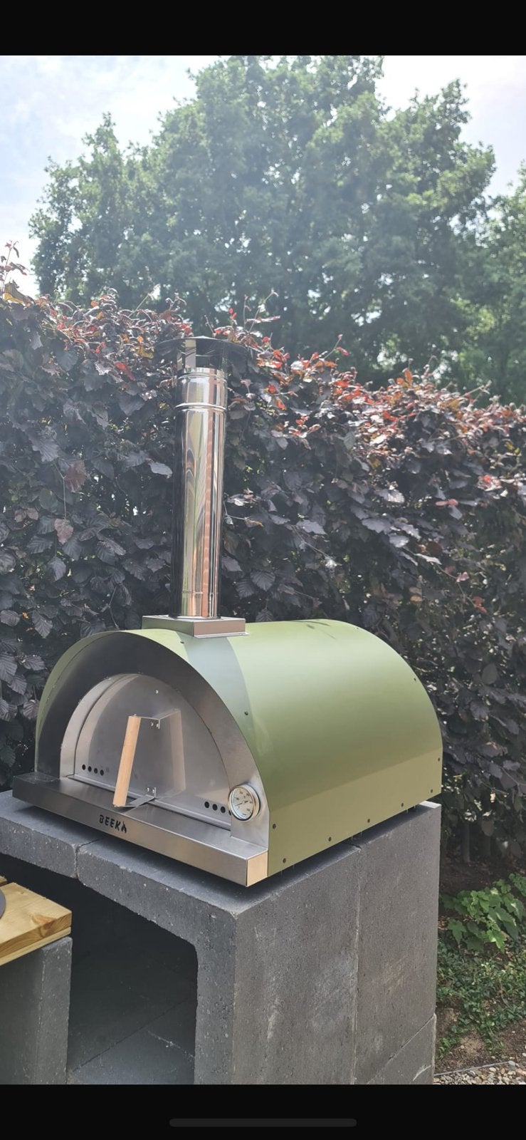 BEEK CLASSICO 70 Khaki GROEN pizzaoven, 2 pizza's tegelijk, Tuin en Terras, Pizzaovens, Ophalen of Verzenden, Nieuw