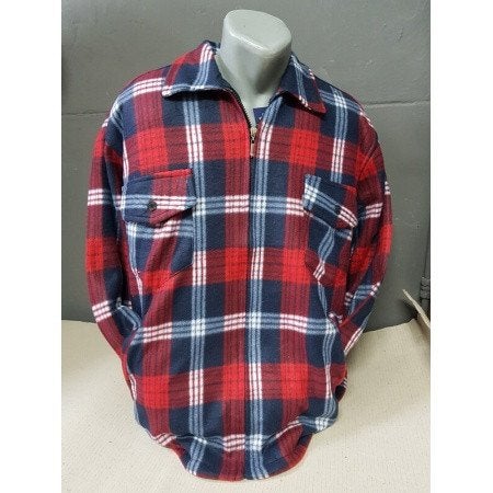 Gevoerd Houthakkers vest rood/blauw/wit, Kleding | Heren, Truien en Vesten, Ophalen of Verzenden, Nieuw, Overige maten, Blauw