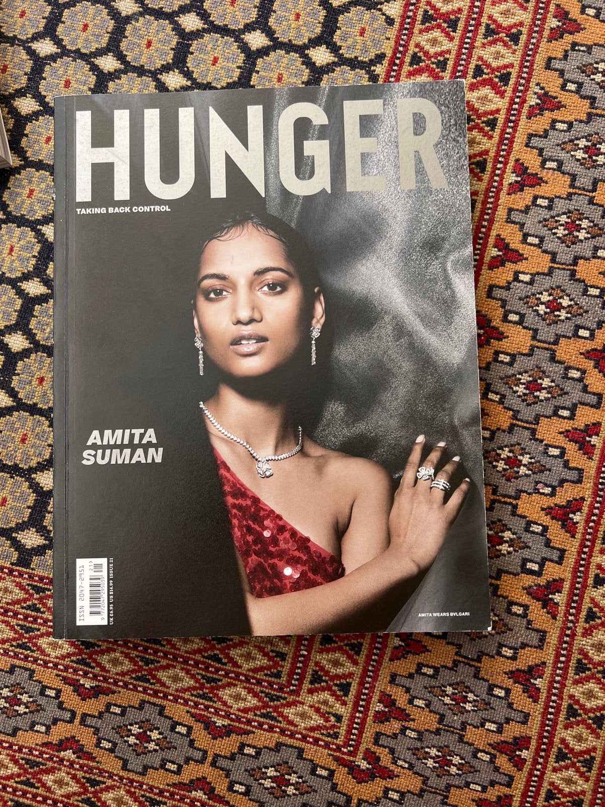 Hunger Magazine Issue 21 - Amita Suman Cover, Ophalen of Verzenden, Zo goed als nieuw, Glossy