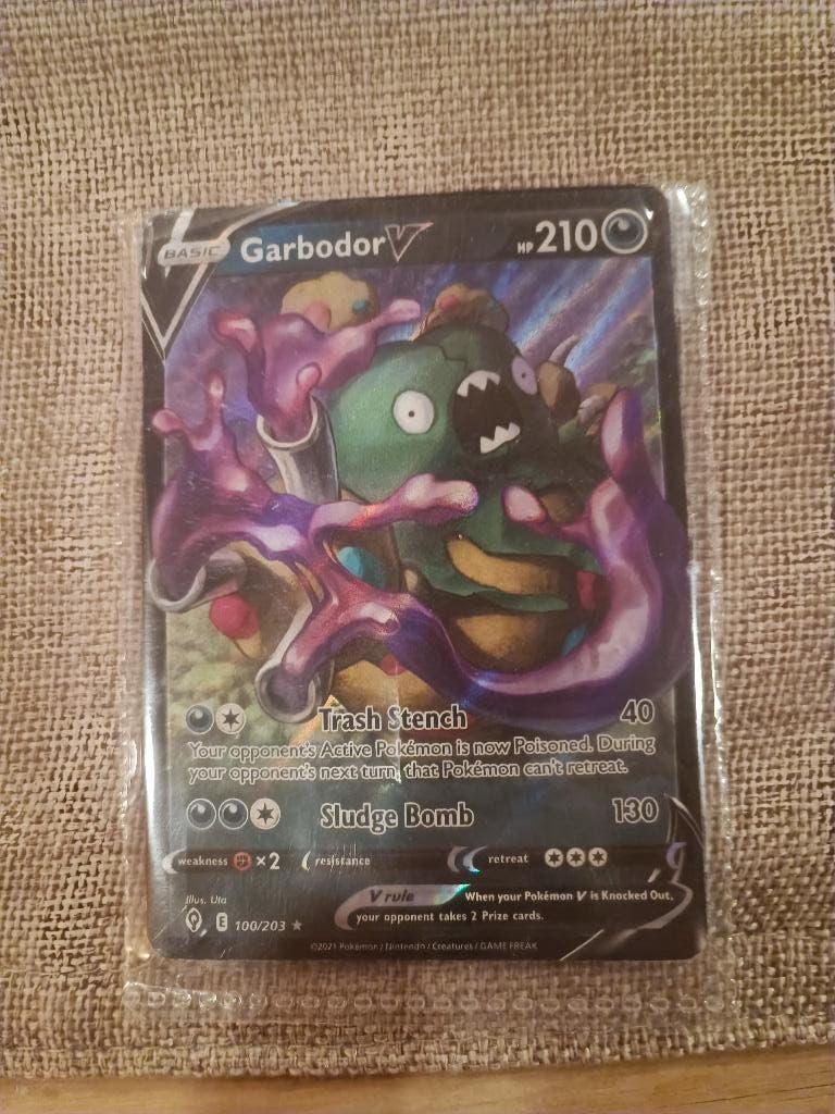 Garbador V pokemon, Ophalen of Verzenden, Zo goed als nieuw, Speelkaart(en)