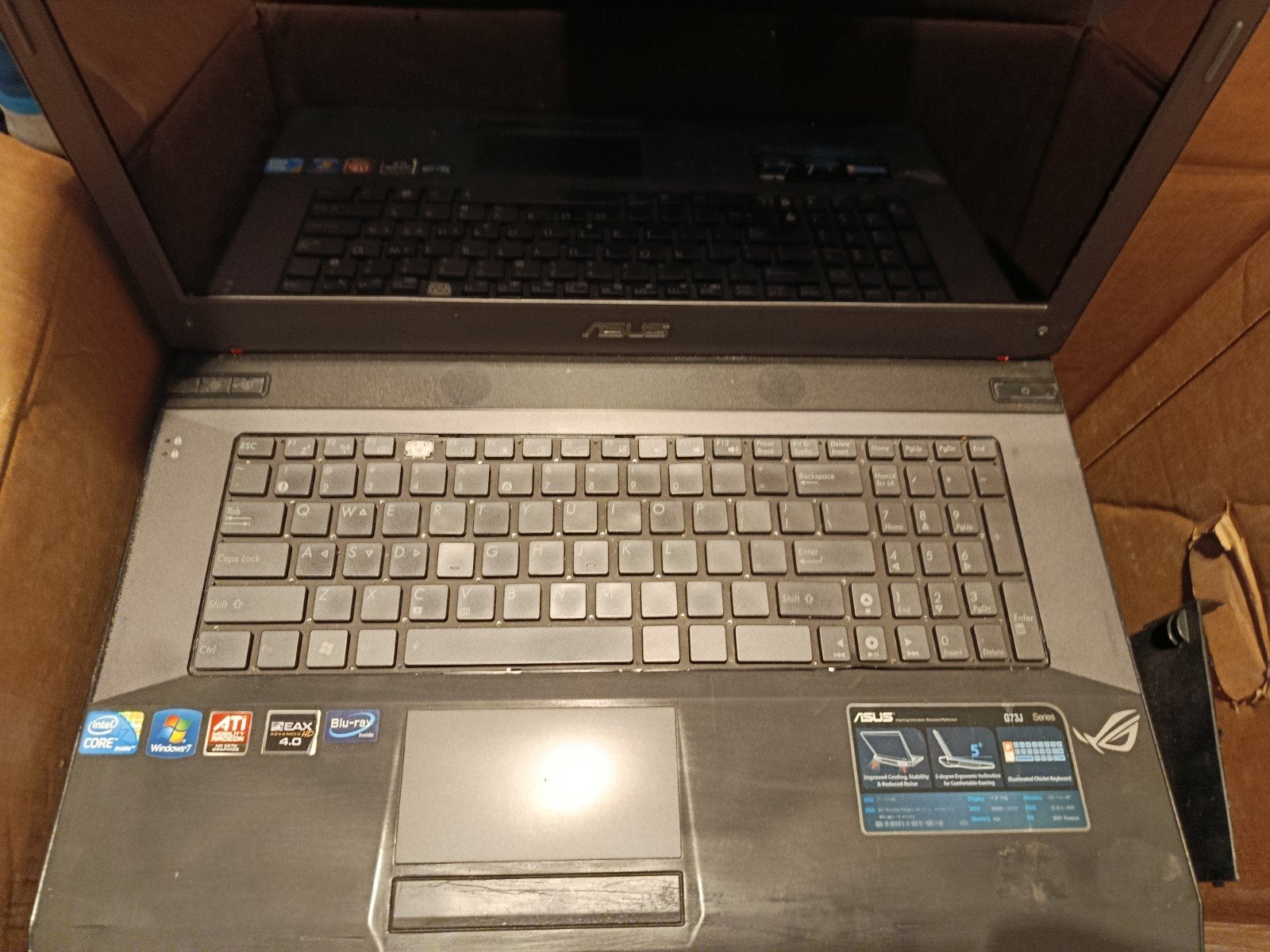 Partij van 20 Laptops (17 inch) met RAM en Opladers, Ophalen, Asus, HP, Qwerty, Gaming
