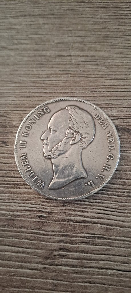 Willem || zilveren munt van 2 1/2 uit 1847, Postzegels en Munten, Munten | Nederland, Ophalen, Zilver, Losse munt, 2½ gulden